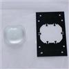 Generic Lenti in vetro ottico 1PCS 62x52mm Proiettore Rettangolare Lenti A Condensatore Obiettivo Del Con Staffa Convesse