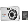 Andoer Fotocamera digitale 1080P 48MP Videocamera Videocamera Zoom 8x, Schermo LCD da 2,7, Rilevamento facciale, Rilevamento sorriso con custodia per il trasporto, Cinturino da polso per bambini e