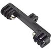 FEICHAO Supporto flash a doppia testa per treppiede adattatore per luce di riempimento microfono fotocamera orizzontale doppio supporto staffa macchina (1 pezzo)