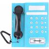 HuadZhylyx Modello di telefono retrò, simulazione di telefono d'epoca, telefono da scrivania decorativo in stile vintage con struttura in metallo, ideale per l'arredamento dell'ufficio (Blu)