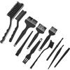 HONMEET Kit Spazzole Pulizia Tastiera Antistatiche 11 Pezzi Pa Pp Nero