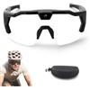 Dujuanus 4K HD Baseball Glasses with Camera, Occhiali da Sole Sport Mini Telecamera, Action Camera Per Escursionismo, Equitazione Attività All'aperto Registrazione (Transparent,128GB)