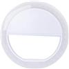 hdfj12142 luce per squillo del telefono Kit luce per selfie Fotografia Illuminazione Mini cerchio per smartphone Luce per selfie Miglioramento dell'anello Illuminazione supplementare per il trucco -bianca