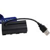 Eonvic Adattatore di alimentazione per Atomos Shogun Monitor NP-F970 DC Accoppiatore Dummy Batteria a USB