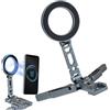 Generisch Supporto magnetico per cellulare | Supporto magnetico pieghevole per cellulare | Rotazione a 360 gradi Supporto per fotocamera esterna auto avventura viaggio