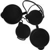 Amosfun 3 Pezzi Copriobiettivo in Gomma per Binocolo 50mm Protezione Oculare Resistente Compatibile Telescopi per Escursionismo Birdwatching e Attività All'aperto