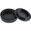 Qsvbeeqj Set di tappi per corpo macchina fotografica e copriobiettivo posteriore per fotocamere Mark II M200 M100 M6 Mark II EF M Mount