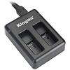 DUBENS - Caricatore portatile Dual USB per fotocamera GoPro Hero 5/6 Action Camera