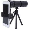 LeGDOr Telescopio monoculare 10?300x40 con adattatore per telefono e treppiede, telescopio monoculare impermeabile ad alta potenza BAK4 Prisma stabile Imaging HD singolo tubo telescopio per fauna selvatica
