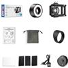 Yuanpgky Microscopio portatile 120X con 36 luci LED, lente macro clip-on per iPhone e Forroid, ABS + lega di alluminio vetro ottico, design compatto per la scienza