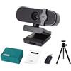 NGBFF Webcam, Webcam for computer con messa a fuoco automatica 4K/1080P, fotocamera USB for videoconferenze, insegnamento online(4K Auto Focus)