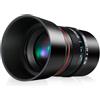 JINTU Obiettivo fisso manuale 85 mm f1.8 Full Frame Portrait Lens per fotocamere mirrorless Sony E Mount FE NEX a5000 a5100 a6000 a6600 A7, A7II, A7R, Nex,A7iii A6500, nero
