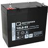 Q-Batteries Batteria al piombo 12LS-55/12 V - 55 Ah tipo standard AGM VRLA 10 anni