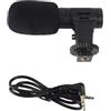 Aumotop MIC 06 Mini Microfono per Cellulare Mini Microfono Robusta Struttura Compatta e Robusta per Videoconferenze Dal Vivo Vlog