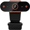 TIEOAXFT Videocamera USB for computer 1080P ad alta definizione, messa a fuoco automatica, corso online, microfono for videoconferenza, testa della telecamera for portatile