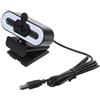 ReachMall Webcam 4K con messa a fuoco automatica e luce di riempimento USB 60 fps per streaming videochiamate live gaming casa ufficio computer portatile desktop uso (1080P)