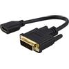PHILIPS SWV3453B/37 - Adattatore da DVI a HDMI, 4K a 30 Hz, compatibile con Smart TV, Roku, Fire Stick, Blu Ray, dispositivi di streaming, monitor, proiettori, 2 pezzi
