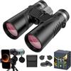 Generico Puruxe Binoculars for Adults High Powered, Puruxe 10×42 HD Binoculars, Premium Optical Clarity, Binoculares De Largo Alcance for Birds Watching, Hiking, Cruise, Travel, Build for The Outdoor (Black)