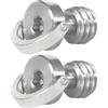 FEICHAO 1/4-20 3/8-16 Testa esagonale C-Ring Vite per piastra a sgancio rapido vite adattatore per treppiede fotocamera DSLR Accessori fotografia (3/8-16 2 PCS)