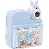 Tonysa Fotocamera a Stampa Istantanea Fotocamera Digitale da 32 MP 1080P per Ragazzi e Ragazze Scheda di Ricarica da 128 GB di Tipo C, Ideale per i Giochi dei Bambini