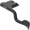 lvifloae Impugnatura per pollice Hot Shoe, impugnatura per pollice in metallo compatibile con fotocamera FUJI X-T5 X-T4 X-T3 X-T30 X-T20 X-T10, presa in lega di alluminio CNC (Nera)