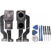 TELEMATICARICAMBI Modulo Fotocamera Posteriore Compatibile con iPhone 11 Doppia Lente adatto ai Modelli A2111, A2221, A2223 - Ricambio con Messa a Fuoco Automatica e Sensore Ultra-Wide 12MP + kit attrezzi