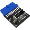 EZDIY-FAB USB 3.0 (3.1 Gen 2) Interno (19-Pin) Intestazione a USB 3.1/3.2 Tipo C (20-Pin) Adattatore pannello frontale A-Key