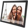 Greensen Frame di Immagini Digitali da 15 Pollici WLAN 1024x768 HD TN Touchscreen Frame di Foto, App, Rotazione Automatica, Diverse Lingue per Casa, pubblicità (Spina europea)