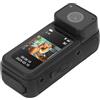 Denash Videocamera Portatile POV, Videocamera con Azione del Pollice da 2,7K Indossabile con Cordino Magnetico, Rotazione di 180 Gradi, WiFi, Tipo C, per Lavoro, Viaggi, Passeggiata con (BLACK)