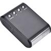 HEEPDD Mini torcia portatile per fotocamere DSLR, leggera con attacco a slitta calda, luce morbida luminosa per fotografia, plastica nera, design Oncamera