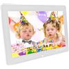 ERYUE Cornice Digitale Ad Alta Risoluzione da 14 Pollici con Telecomando Lettore di Film MP3 MP4 per Decorazioni per la Casa e la Famiglia, Colore Bianco