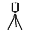 DOITOOL Tripod Smartphone Telescopico Sezioni Supporto Per Fotografia Da Tavolo Compatto Per Smartphone e Piccola Fotocamera Digitale Nero