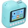 Generic Fotocamera Digitale, Batteria da 1200 Mini Mini Fotocamera Portatile Portatile Facile da Usare in Tempo Reale Ad Alta Definizione con una Scheda da 32 G per il Viaggio (Roseo) (BLUE)
