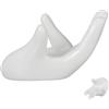 PERSELOSO Supporto in Ceramica Decorativo a Forma di Mano, Portagioielli da Scrivania Resistente e Accessorio Fotografico per Pose Uniche, Complemento D'arredo Elegante per Ambienti