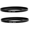 Fotasy (2 pezzi) 43-58 mm Step Up Ring Adapter, anello filtro step up da 43 mm a 58 mm, 43 mm maschio 58 mm femmina anello stepping up per obiettivo fotocamera DSLR e filtri a infrarossi ND UV CPL