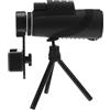 BUGUUYO Telescopio Monoculare 80X100 Alta Potenza con Treppiede e Adattatore Smartphone Cannocchiale Compatto per Birdwatching Escursionismo e Campeggio Monocolo per Adulti e