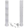 Generic Luce di Riempimento per Streaming Live, 4 Lampadine, Luce per Trucco Portatile Super Luminosa, Interfaccia USB A per il Bagno (WHITE)