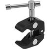 SHINEOFI Morsetto Regolabile in Metallo Per Supporto Luce Led Monitor e Proiettore Morsetto Chela Granchio Per Studio Fotografico Accessori Pesanti