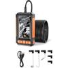 MOUDOAUER Telecamera periscopio impermeabile con luci LED regolabili 1080P HD flessibile 16.4Ft impermeabile Bore Scope