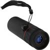 INOOMP Telescopio Monoculare Tubo Singolo Zoom Lente Ottica Multistrato Gomma e Plastica Rigida Per Campeggio Escursionismo e Viaggi Colore Nero