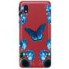 MUTOUREN Cover per Samsung Galaxy A20S Custodia in Silicone TPU Trasparenti Ultra Sottile Antigraffio Antiurto Protettivo Case con Pellicola Proteggi Schermo, Bella Farfalla