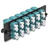 Delock Pannello adattatore in fibra ottica LC Duplex OM4 12 porte Aqua