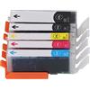 Mavaol Cartucce di inchiostro Mavaol per TS705, TR7550, TS8550, Black e colore ad alto rendimento, stampe vibranti, installazione facile, per uso domestico e ufficio