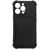 LMobile Strato mobile iPhone 13 Mini Rigida Com Porta Cartone Silicone Preto