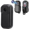 Annadue Videocamera 1080p, Videocamera con Registrazione in Loop con Base Magnetica e Schermo a Colori con WiFi, Batteria da 500 MAh per Riunioni, Ciclismo, Vita Quotidiana