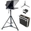 Susisang Grande teleprompter portatile da 20 pollici, adatto per DSLR videocamere, vetro ottico separatore, supporto Xp Win7 Win10 sistema per realizzare video da studio e corpo in alluminio dal vivo, con una