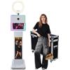 PAAFNN Macchina fotografica DSLR con specchio touch screen da 15,6 pollici, controllo tramite app, per cabina fotografica, stazione per selfie, supporto fai da te, LCD, con luce RGB (macchina per cabina