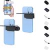 Generico Mirror Effect Lens - Capture Stunning Reflections Instantly,Smartphone Camera Reflection Clip Kit, Adjustable HD Glass, for Outdoor Travel Photography (2PCS Black-Control)