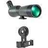 YFDGD 25-75x70 HD Cannocchiale Zoom Monoculare BAK4 Prisma Telescopio Impermeabile For Tiro Al Bersaglio Bird Watching Di Campeggio Esterna Chiaro Immagine(E green 20-60X70)
