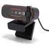 Dpofirs Webcam HD 1080P con Microfono, Cancellazione del Rumore, Copertura per la Privacy, Webcam USB Plug & Play, Fotocamera per Computer Portatile, Desktop, PC, Streaming